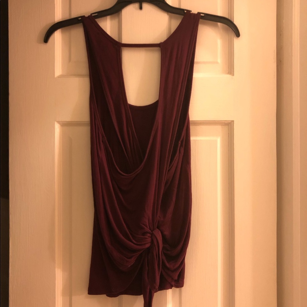 Forever 21 Open Back Knot Top